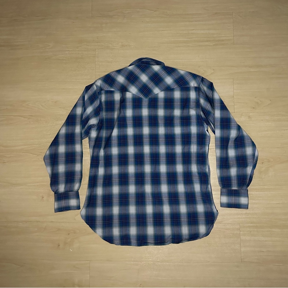 Pendleton Flannel Shirt Made in USA 100% Virgin Wool Size Large - Picture 6 of 11